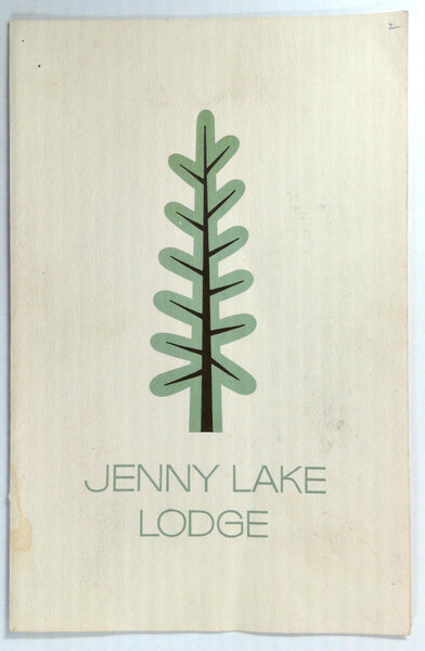 Vintage Original Menu JENNY LAKE LODGE Restaurant Grand Teton Park Moose Wyoming