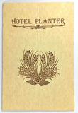 1980's Original Menu HOTEL PLANTER Restaurant La Conner Washington