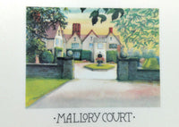 1986 Signed Menu MALLORY COURT Restaurant Hotel Spa Warwickshire United Kingdom