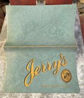 1970's JERRY'S RESTAURANT Original Dinner Menu Youngtown Sun City Arizona