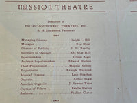 1920's Silent Film Program MISSION THEATRE Los Angeles Metro Thy Name Is Woman