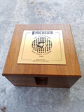 Original 1984 Michelob Bob Hope Desert Classic Wood Box Drink Coasters