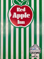 1960's RED APPLE INN Restaurant Menu Newville Edgerton Wisconsin I-90 Big Tower