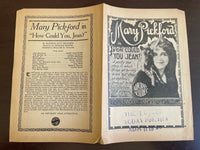 Rare Silent Film Herald MARY PICKFORD - HOW COULD YOU JEAN Movie Theatre Tonopah