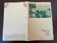 1934 Lake Merritt Hotel ORANGE GROVE TERRACE Menu Oakland California Dinner $1