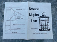 1980's STERN LIGHT INN Restaurant Menu Sicklerville New Jersey