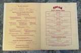 Rare 1960 KOWLOON Chinese Cantonese Restaurant Menu Los Angeles California Tiki