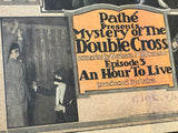 1917 Lot 3 Heralds MYSTERY OF THE DOUBLE CROSS Silent Film Molly King Leon Bary