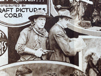 1917 William S Hart THE SILENT MAN Rare Western Silent Film Movie Theatre Herald