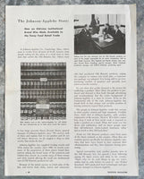 1964 JOHNSON - APPLEBY COMPANY Old Honesty Brand Original Menu & Order Sheet