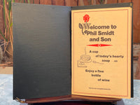 1978 PHIL SMIDT AND SON Restaurant Menu Lake Perch Frog Legs Hammond Indiana