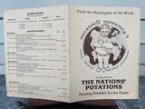 Vintage Drinks Menu MAXWELL SWEENEY'S Mixologist THE NATIONS POTATIONS Potables