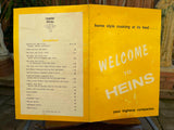 1970's HEINS RESTAURANT Original Menu Your Highway Companion