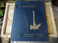1957 United States Naval Training Center San Diego CA COMPANY 287 The Anchor