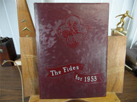 1953 Milton College Original Yearbook Annual Wisconsin The Fides