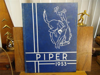 1953 Sherburn High School Minnesota Original Yearbook Annual The Piper