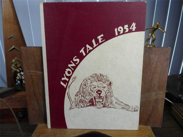 1954 Lyons Central High School New York Original Yearbook Annual The Lyons Tale
