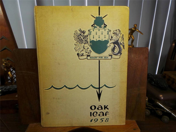1958 U.S. NAVY SUPPLY CORPS SCHOOL Athens Georgia YEARBOOK Annual Oak Leaf
