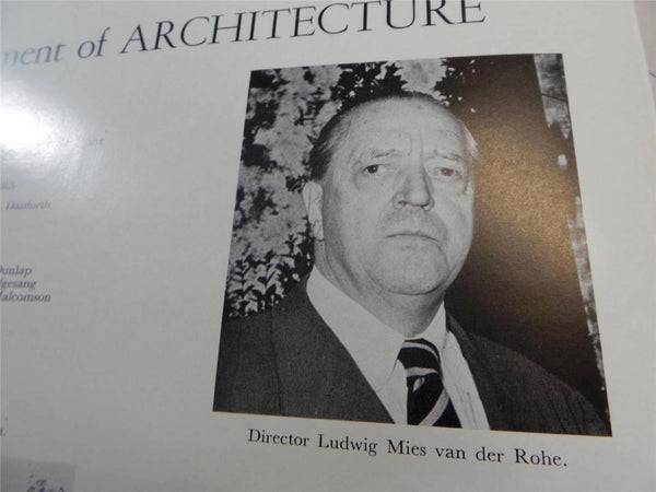 1950 Ludwig Mies Van Der Rohe Illinois Institute Of Technology YEARBOOK Integral