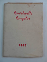 1943 ROESSLVILLE HIGH SCHOOL Albany New York Original YEARBOOK Annual Rougetor