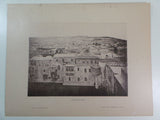 Antique 1860 JERUSALEM View Large Photogravure Print HOLY LAND Israel Palestine