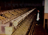 1954 PRC CHINA EMBASSY PROPAGANDA Russian Harbin Flax Mill Photograph Plate