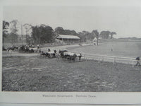 1901 WEEQUAHIC RESERVATION Horse Trotting Track Photo Essex County New Jersey