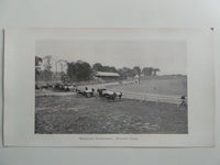 1901 WEEQUAHIC RESERVATION Horse Trotting Track Photo Essex County New Jersey