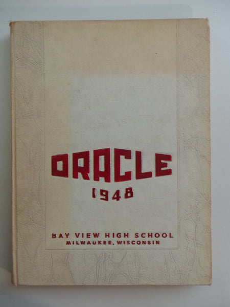 1948 Bay View High School Milwaukee Wisconsin Original YEARBOOK Annual Oracle