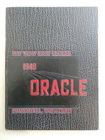 1949 Bay View High School Milwaukee Wisconsin Original YEARBOOK Annual Oracle