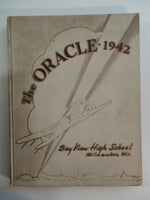 1942 Bay View High School Milwaukee Wisconsin Original YEARBOOK Annual Oracle