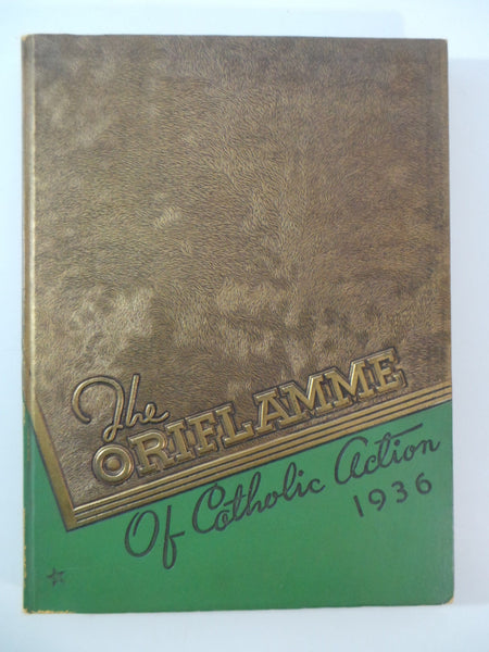 1936 Mount Carmel High School Chicago Illinois Original YEARBOOK Oriflamme