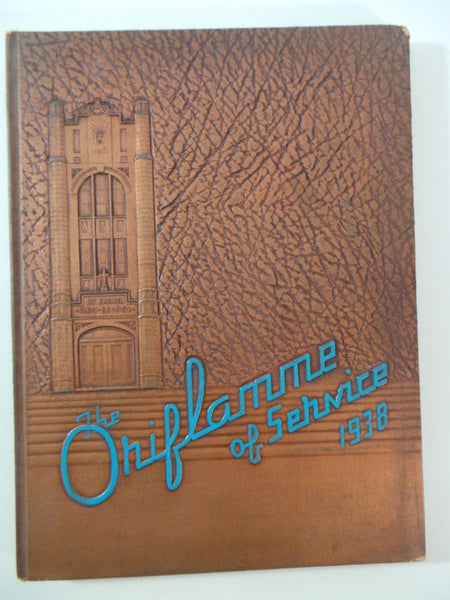 1938 Mount Carmel High School Chicago Illinois Original YEARBOOK Oriflamme
