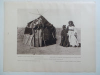 1925 Arab FELLAHIN Fellah MARRIAGE HUT Sepia Photogravure Art Print