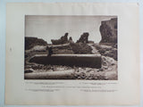 1925 TYRE CRUSADERS CHURCH Cathedral Ruins Architecture Photogravure Art