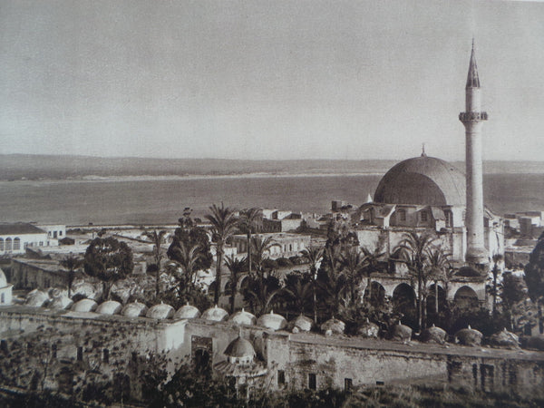 1925 ACRE ISRAEL AKKO Jezzar Pasha MOSQUE Cityscape Architecture Photogravure