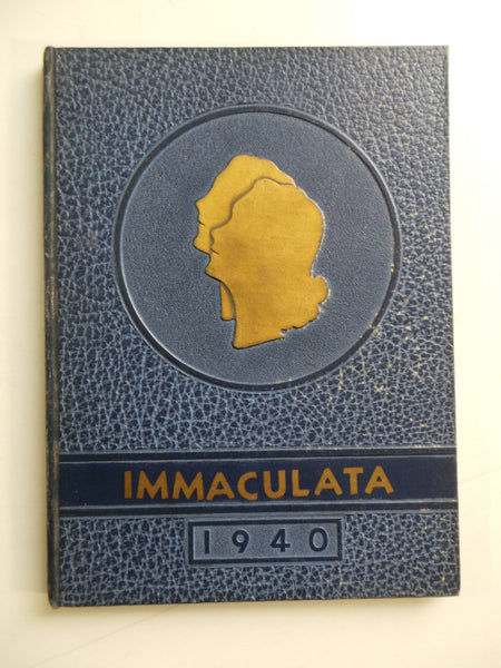 1940 ST. MARY'S HIGH SCHOOL Michigan City Indiana Original YEARBOOK Immaculata