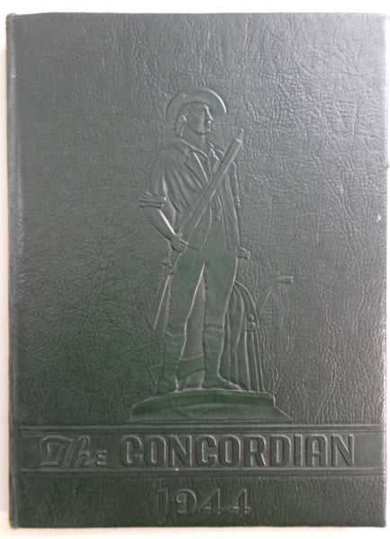 1944 CONCORD HIGH SCHOOL Elkhart Indiana Original YEARBOOK Annual Concordian