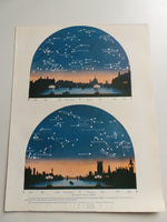 1923 OCTOBER STARS Constellation Astronomy Cityscape Westminster Bridge London