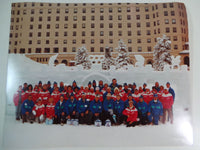 1988 CALGARY Winter OLYMPICS USA TEAM Group Photo Chateau Lake Louise