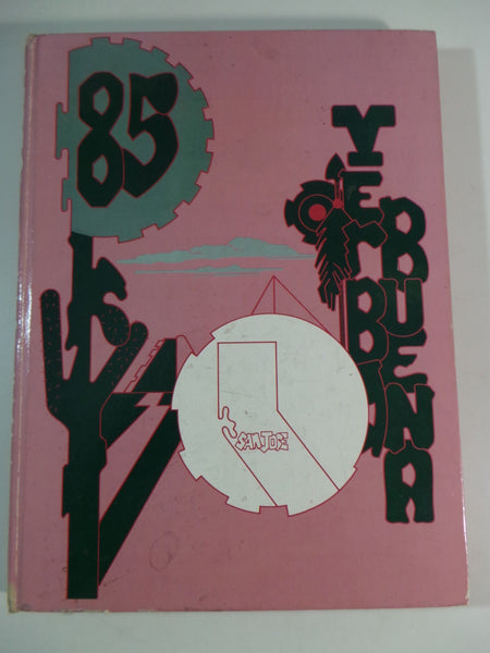 1985 YERBA BUENA HIGH SCHOOL San Jose California Original YEARBOOK Annual Aztec