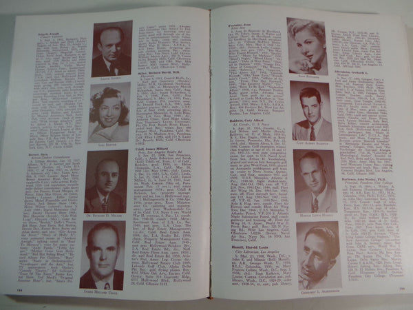 Rare 1952 WHO'S WHO In Los Angeles History Genealogy Limited Ed. Richa ...