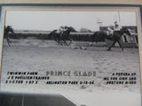 Vintage 1956 PRINCE GLADE Winner's Circle Horse Racing ARLINGTON PARK Photograph