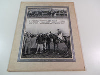 Vintage 1951 SLEEK HAND Winner's Circle Horse Racing SPORTSMAN'S PARK Photograph