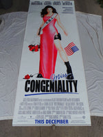 2000 MISS CONGENIALITY Vinyl  Movie Theater 4'x10' BANNER Poster Sandra Bullock