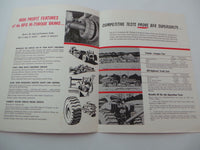 1964 Vintage BF GOODRICH HI-TORQUE Brakes 3 Brochures Booklets Ads Silver Dime