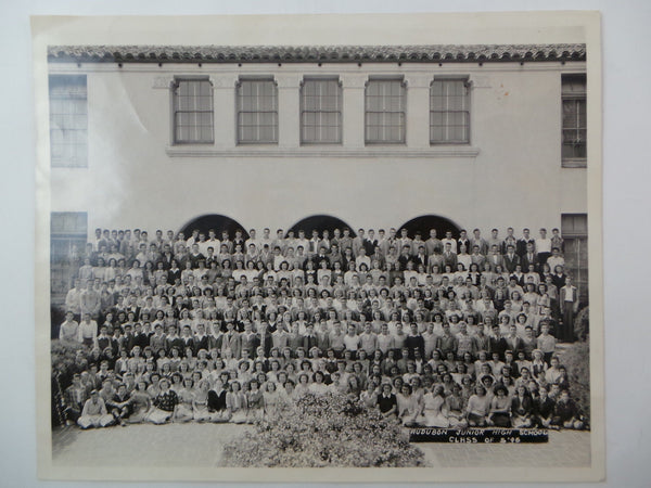 1946 Summer AUDUBON JUIOR HIGH SCHOOL Los Angeles Class Photograph Signatures