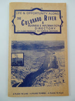 1971 Life & Opportunity COLORADO RIVER DIRECTORY Info Guide Lake Mohave Topock