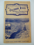 1971 Life & Opportunity COLORADO RIVER DIRECTORY Info Guide Lake Mohave Topock