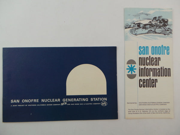 1960s SAN ONOFRE Nuclear Generating Station SONGS Brochure & Booklet Pre-Opening